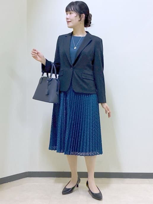  beni_gingerさんの「Reflect｜【SS-4Lサイズ】シフォン&times;幾何柄レースプリーツワンピース」を使ったコーディネート