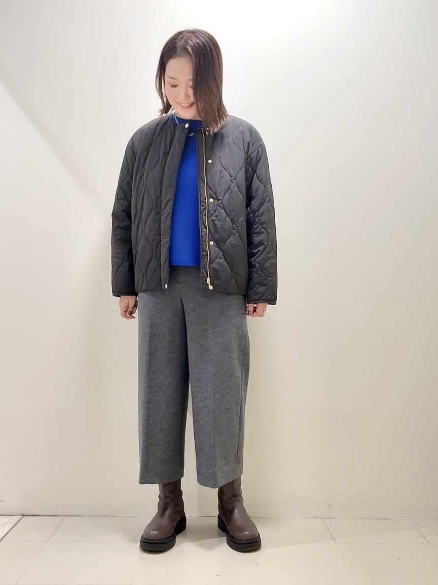 YUIさんの「UNTITLED｜【アンサンブル可/洗える】シルクウールカシミヤ ドルマンスリーブニット」を使ったコーディネート