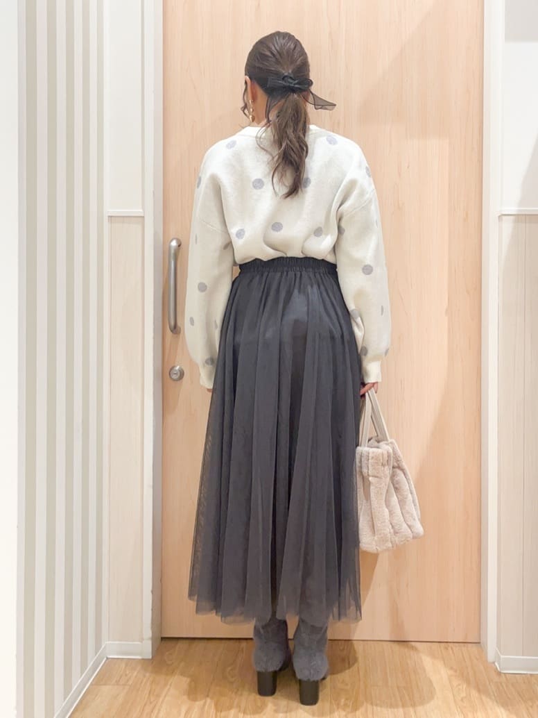 natsumiさんの「SHOO･LA･RUE｜起毛ニットブーツ」を使ったコーディネート