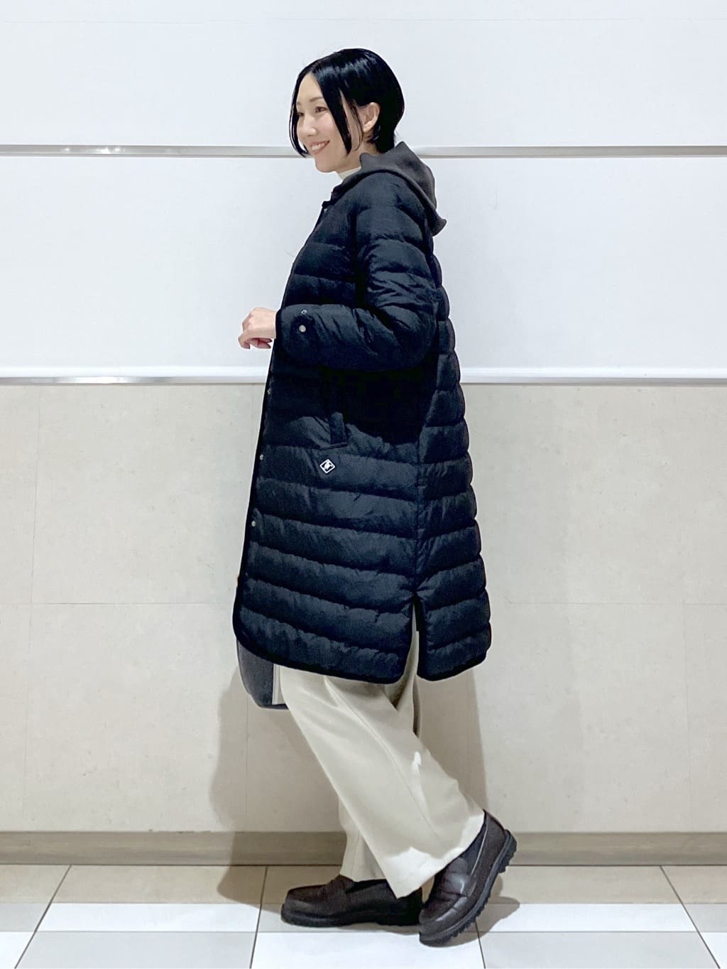 eriko さんの「Dessin｜【撥水・2WAY】ミュラーダウンコートロング丈」を使ったコーディネート
