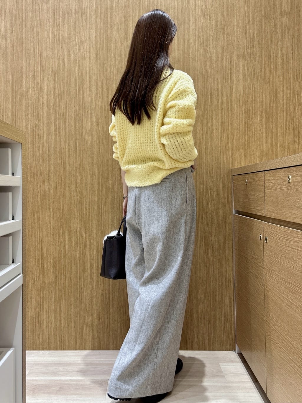 maiさんの「OPAQUE.CLIP｜モールヤーンメッシュニット【洗濯機OK】」を使ったコーディネート