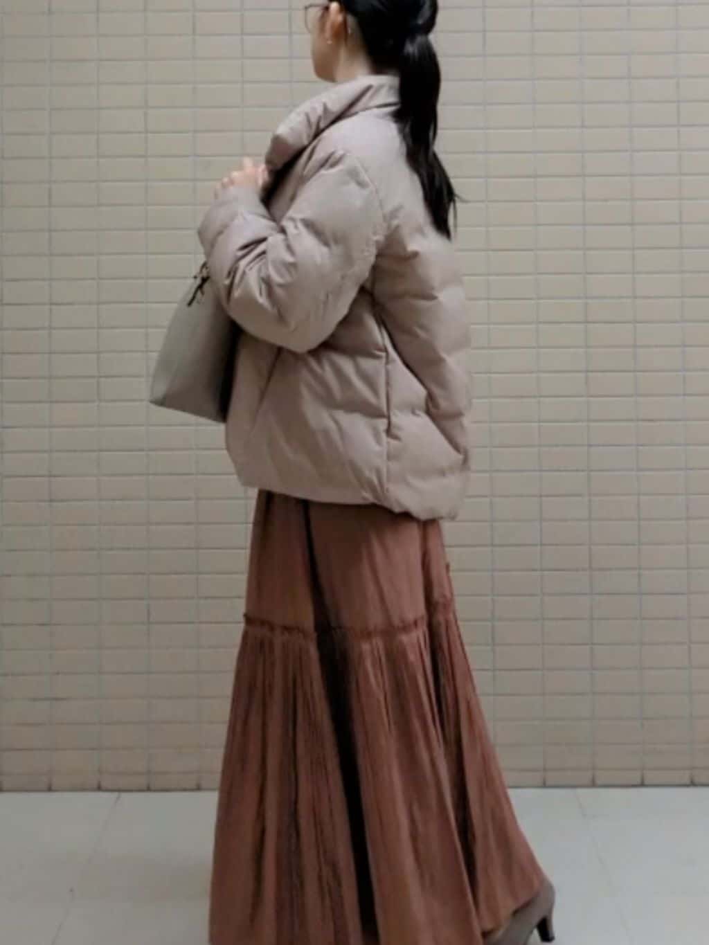 ひまりさんの「Reflect｜アーガイル柄ハイネックニット」を使ったコーディネート