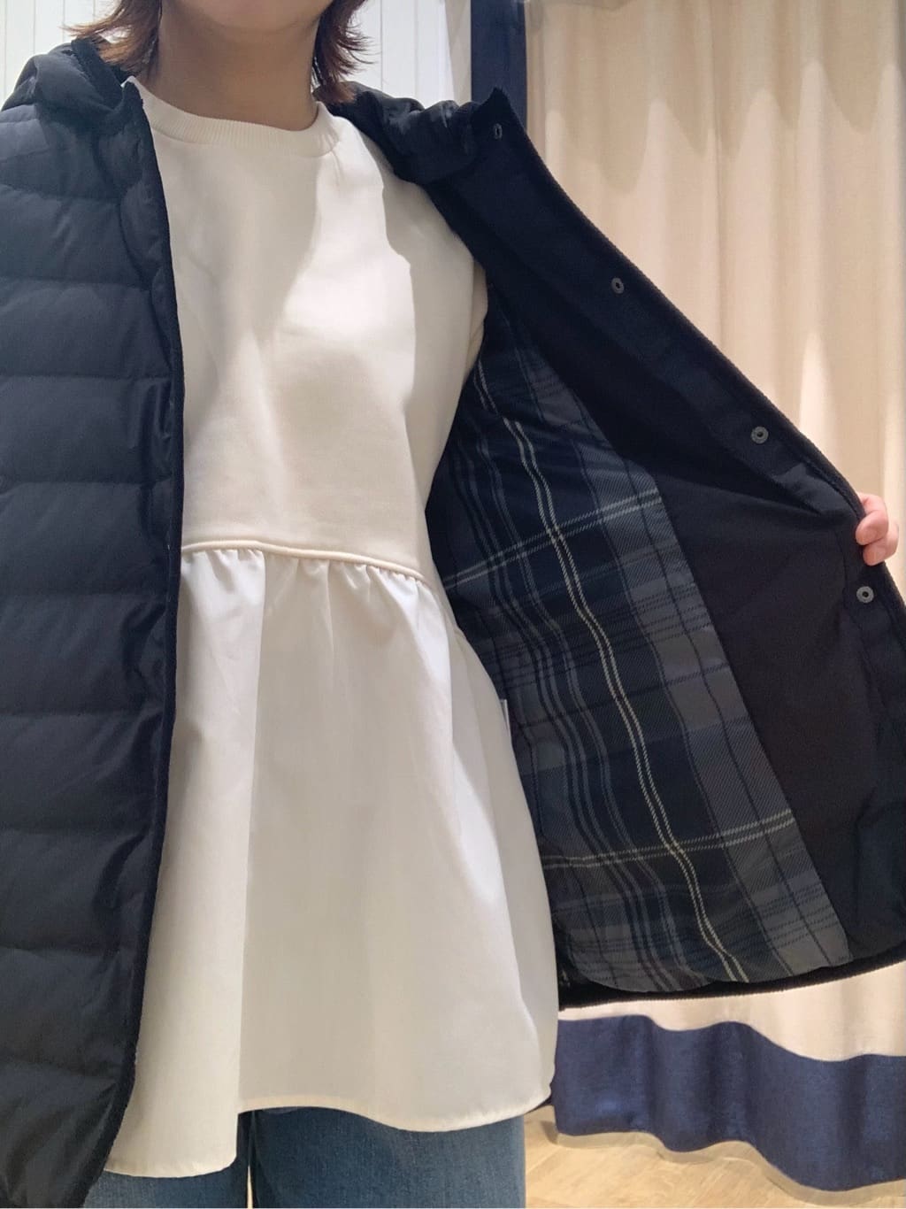 IMARIさんの「Dessin｜【撥水・2WAY】ミュラーダウンコートミドル丈」を使ったコーディネート