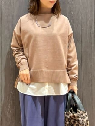 meiさんの「SHOO･LA･RUE｜【着丈選べる/きっと虜になる】あったかもちもち ワイドパンツ」を使ったコーディネート