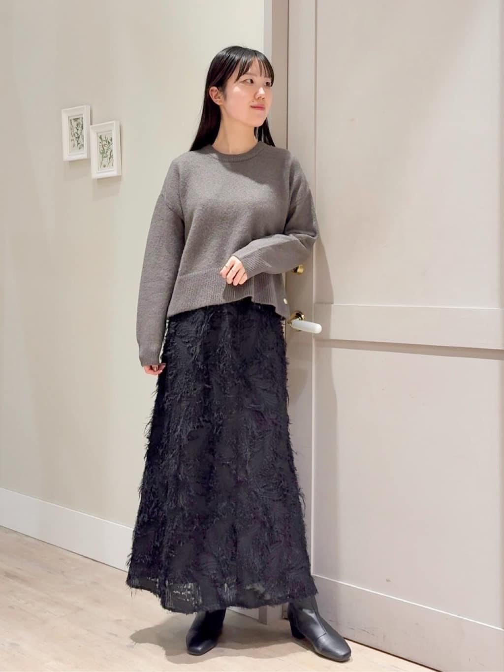 Mayuさんの「grove｜【名品アウター／800FP・多機能】つつまれダウンショート」を使ったコーディネート