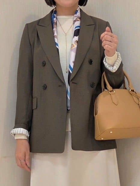 naokoさんの「UNTITLED｜【セットアップ可】ウールライク ダブルブレストジャケット」を使ったコーディネート