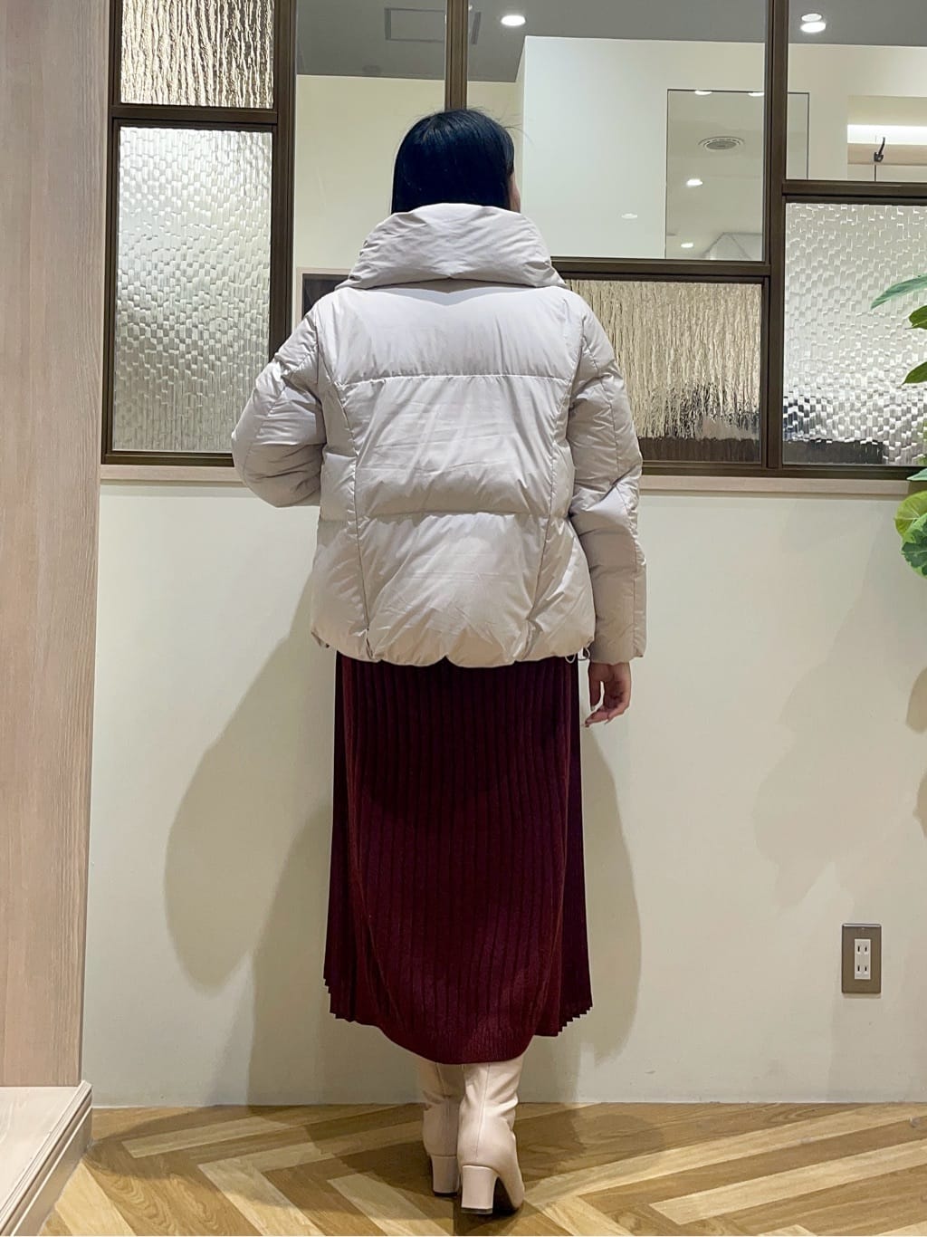 Reiさんの「grove｜【名品アウター／800FP・多機能】つつまれダウンショート」を使ったコーディネート