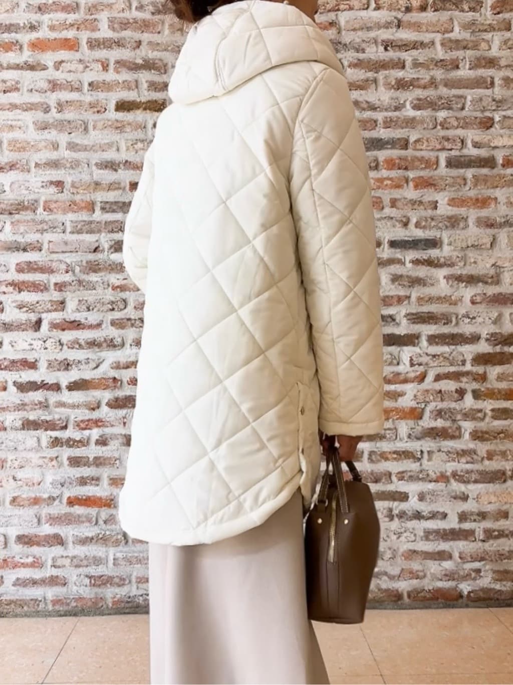 Yasucoさんの「Dessin｜【2WAY/洗える】中綿キルトコート」を使ったコーディネート