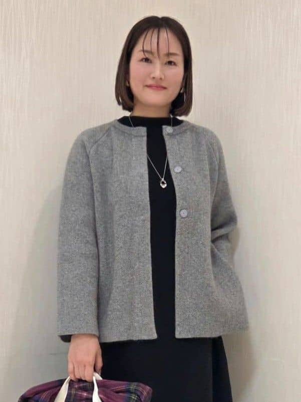 naokoさんの「UNTITLED｜【軽アウター/ミドル丈】ウールニットコーディガン」を使ったコーディネート