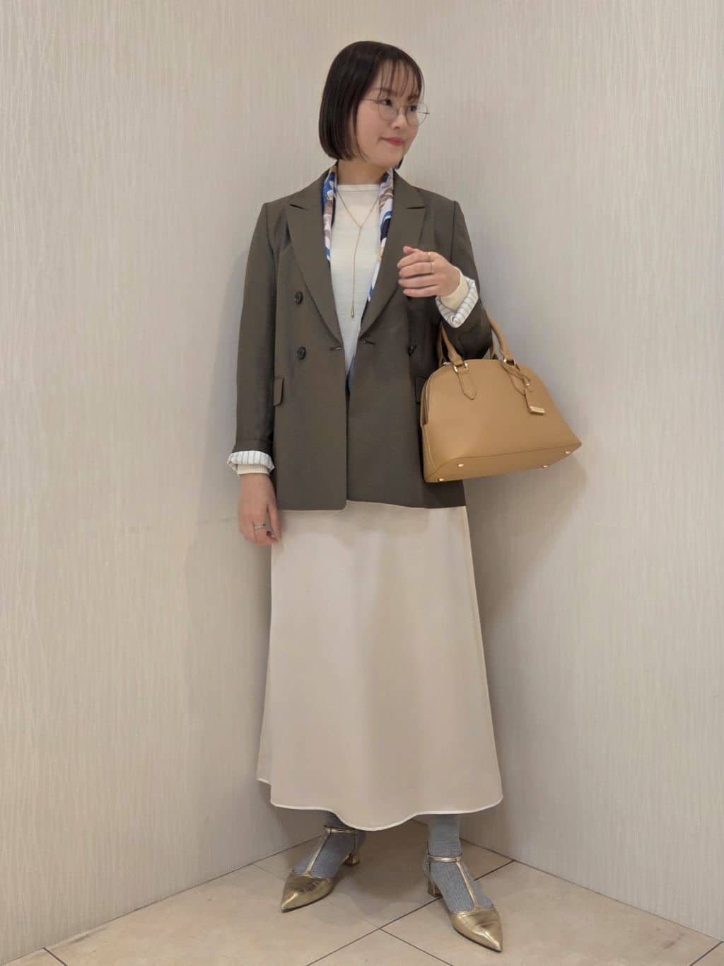 naokoさんの「UNTITLED｜【セットアップ可】ウールライク ダブルブレストジャケット」を使ったコーディネート