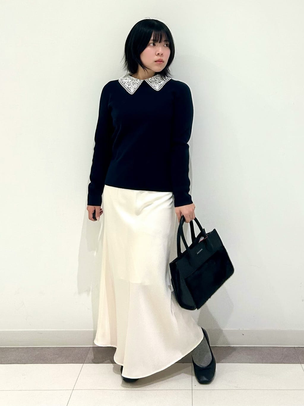 とりみさんの「DRESSTERIOR｜◆ソフトレザーバレエシューズ」を使ったコーディネート