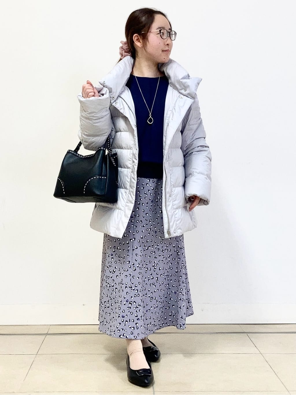 tomominさんの「Reflect｜【SS-4Lサイズ】フーデッドミドルダウンコート」を使ったコーディネート