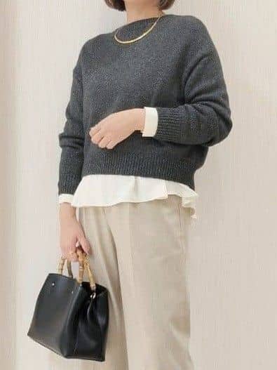naokoさんの「UNTITLED｜【ミディ丈/軽やか】セミラグランリバー コート」を使ったコーディネート