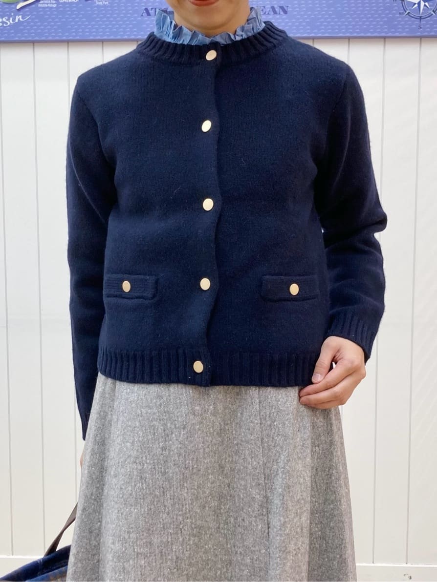yoshiさんの「Dessin｜ウールカシミヤカーディガン」を使ったコーディネート
