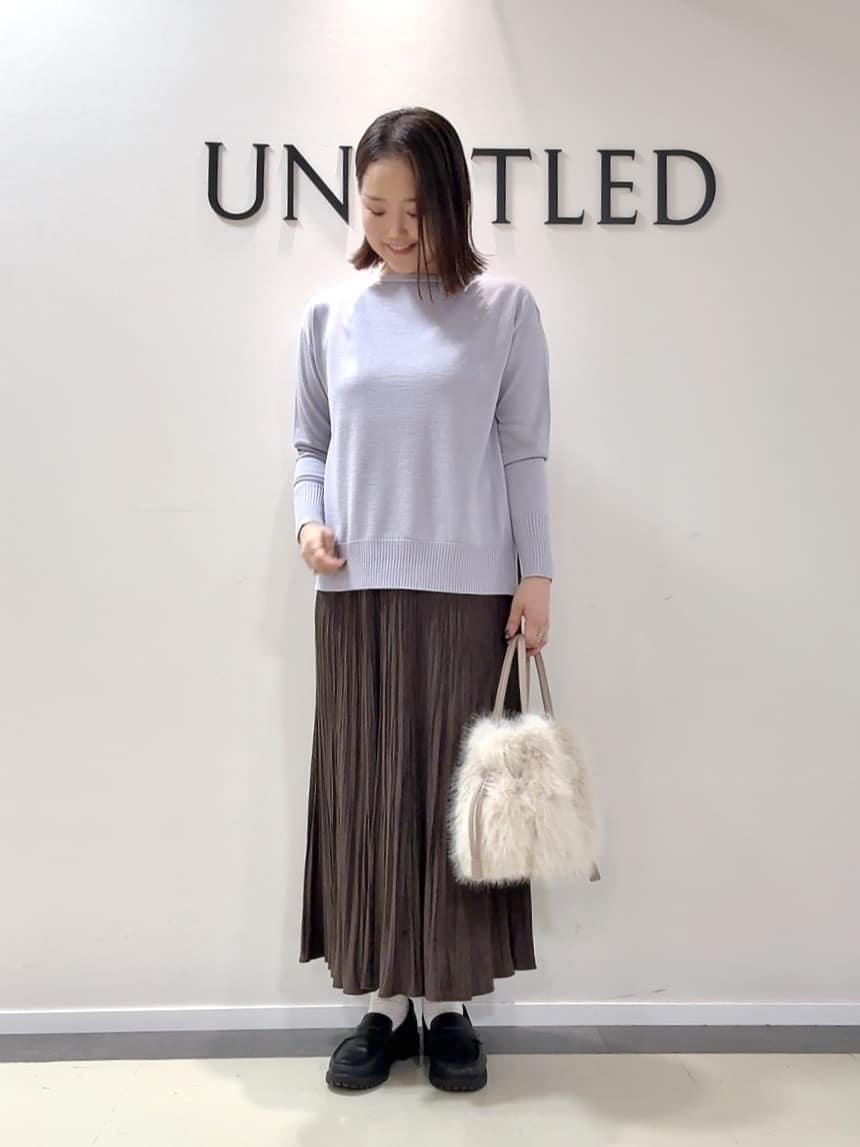 YUIさんの「UNTITLED｜【エレガント／ミディアウター】ミックスヘリンボンコート」を使ったコーディネート