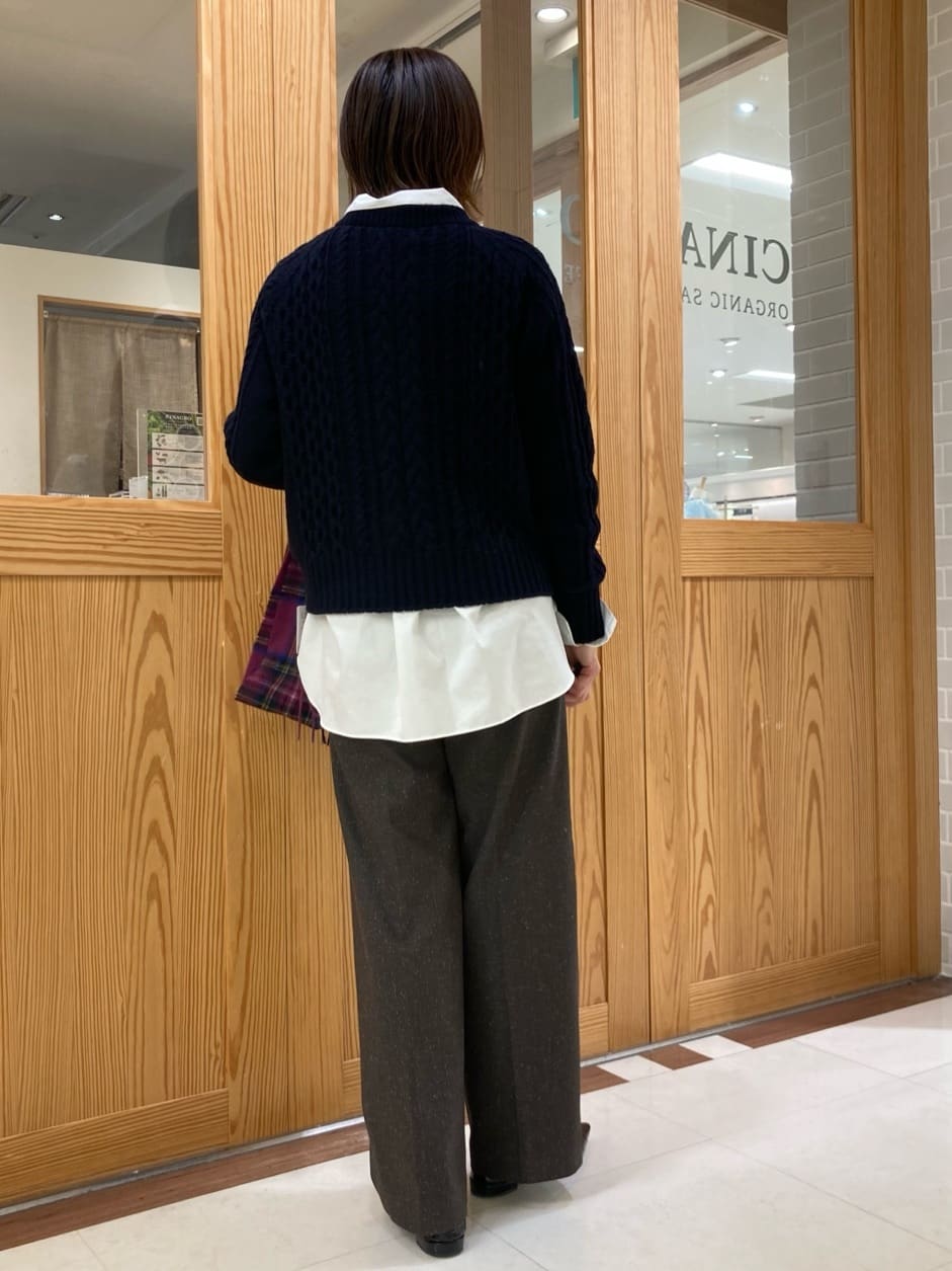 ゆうさんの「UNTITLED｜【洗える】スポンディッシュ ケーブル柄ニット」を使ったコーディネート