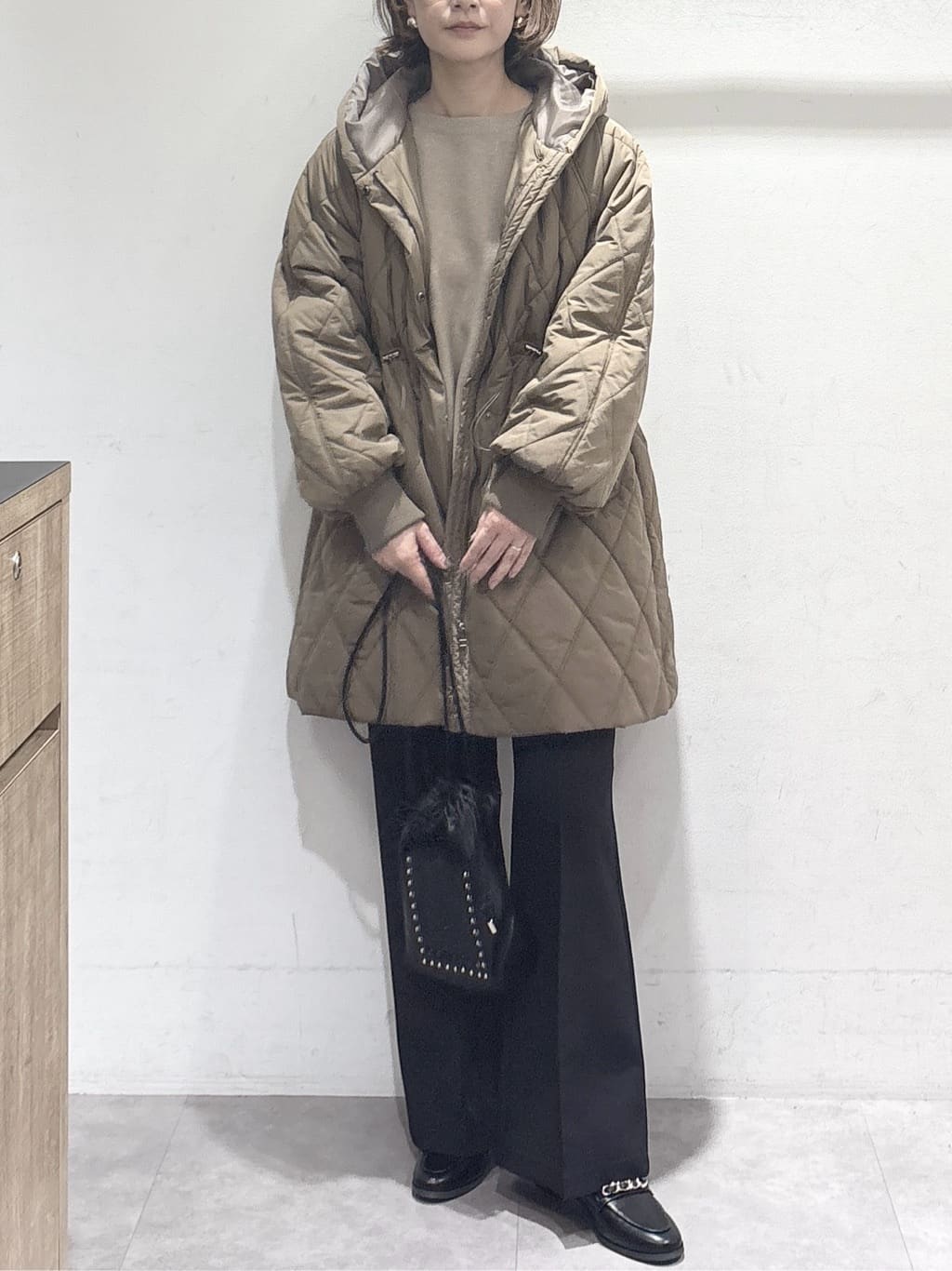 たけねぇさんの「OPAQUE.CLIP｜サイド編地切替ニットトップス／セットアップ対応【洗濯機OK】」を使ったコーディネート