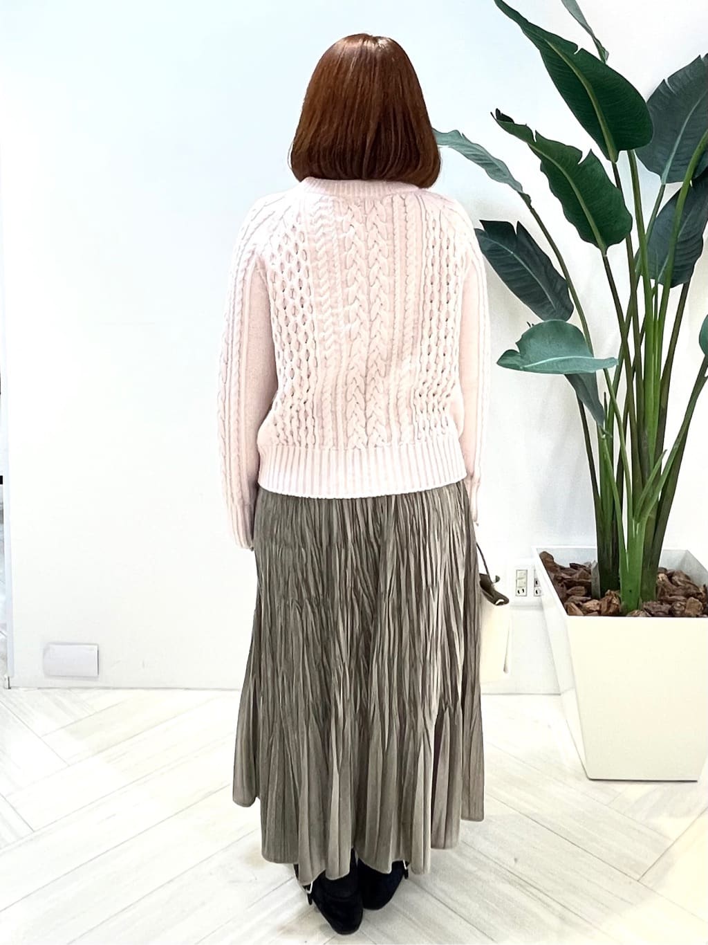 Tomoさんの「UNTITLED｜【洗える】スポンディッシュ ケーブル柄ニット」を使ったコーディネート