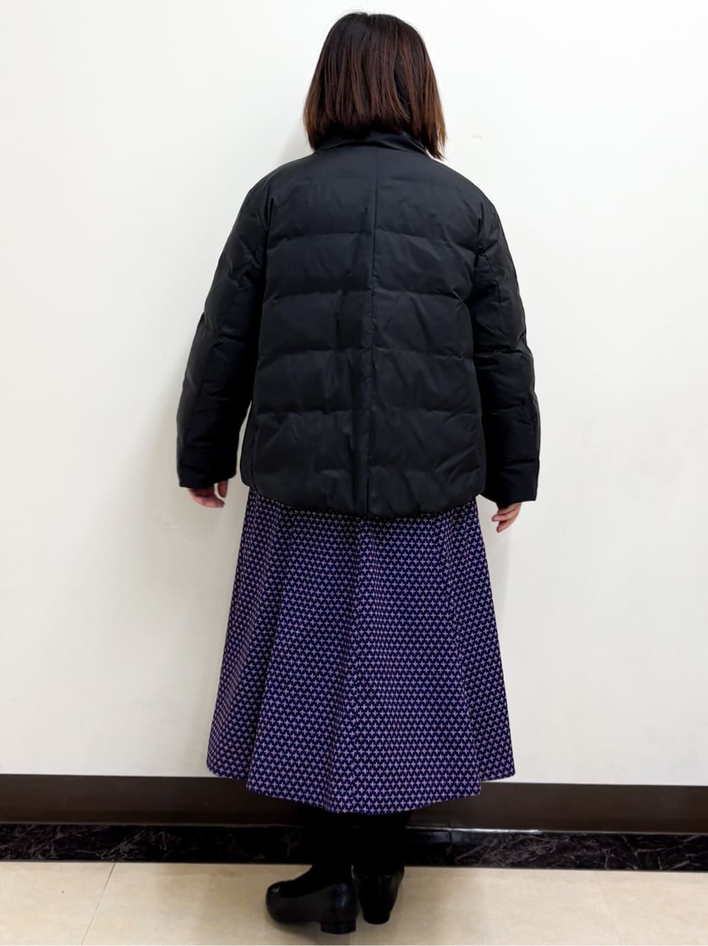 ミヨさんの「Reflect｜【通勤/お出かけ◎】ジオメプリントクラシカルワンピース」を使ったコーディネート