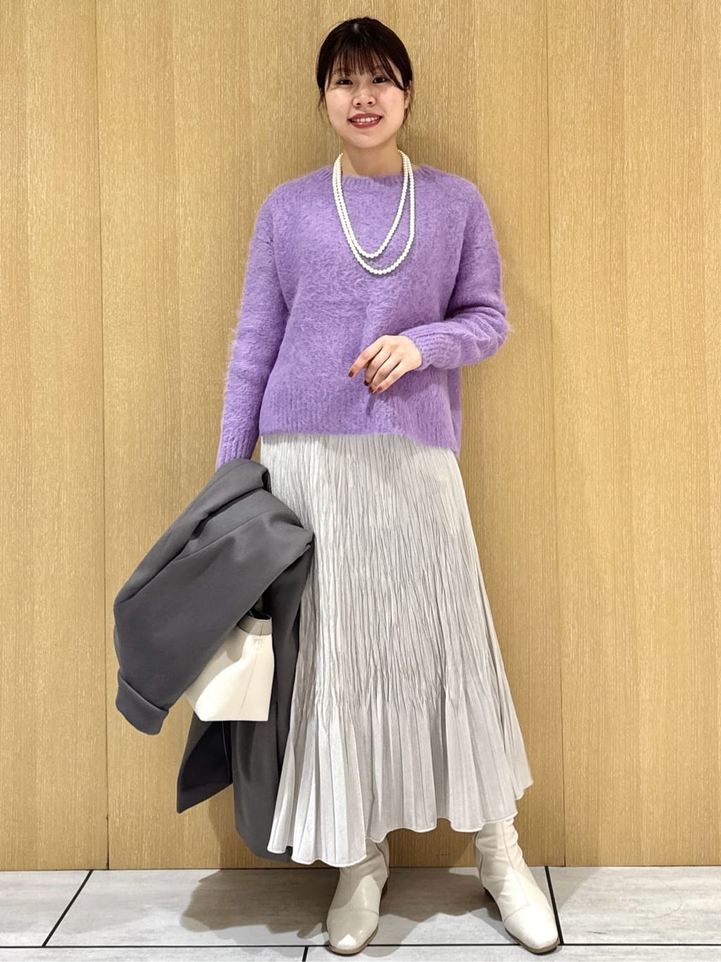 nanaさんの「UNTITLED｜【ゆったり】アルパカ混シャギーニット」を使ったコーディネート