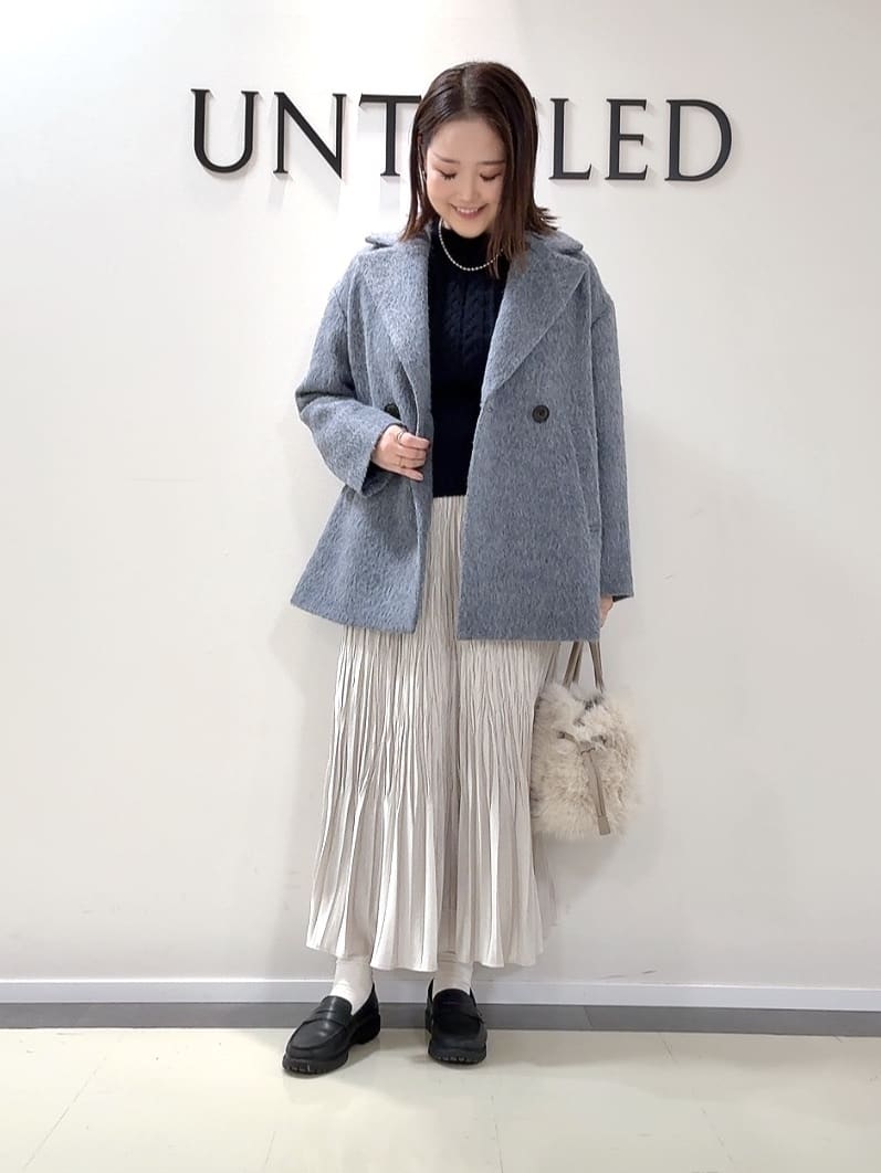 YUIさんの「UNTITLED｜【エレガントジャケット/アウター】イタリアンシャギーPコート」を使ったコーディネート