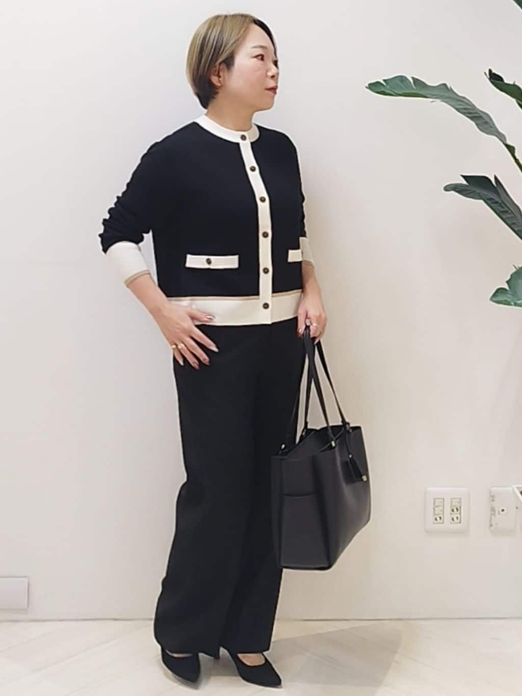 s u g iさんの「UNTITLED｜【アンサンブル可/ジャケット風】ウールミラノリブカーディガン」を使ったコーディネート