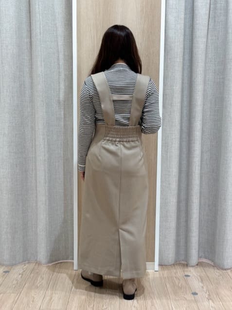 sachiさんの「grove｜【ウエストゴム】美シルエットなハイウエストサス付きスカート」を使ったコーディネート