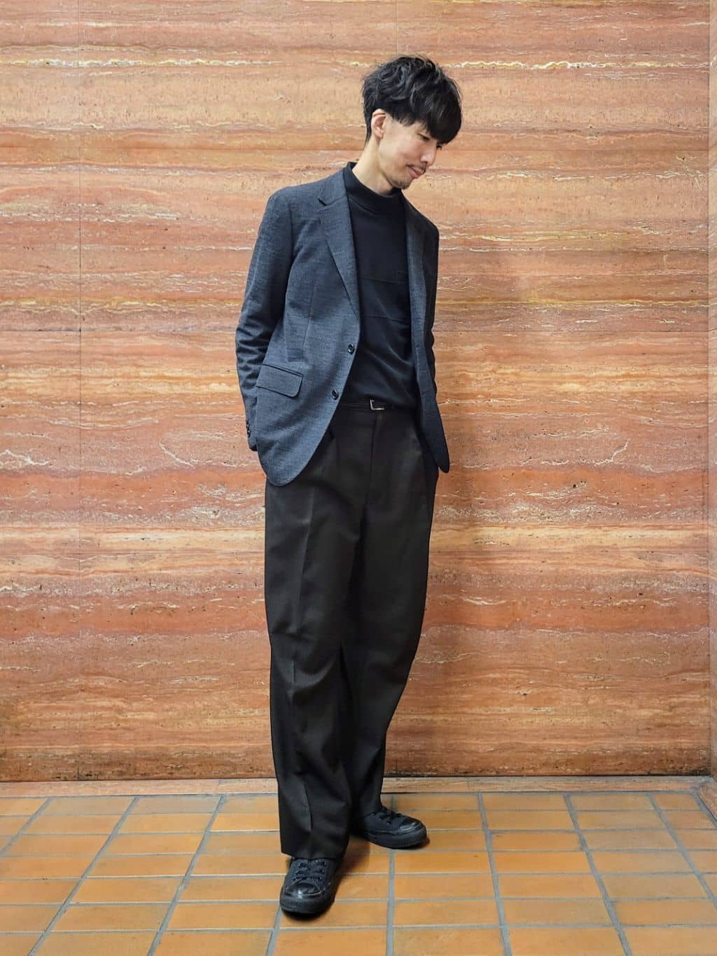 piroyaさんの「TAKEO KIKUCHI｜【Sサイズ～】ラッセルメッシュ ジャケット」を使ったコーディネート