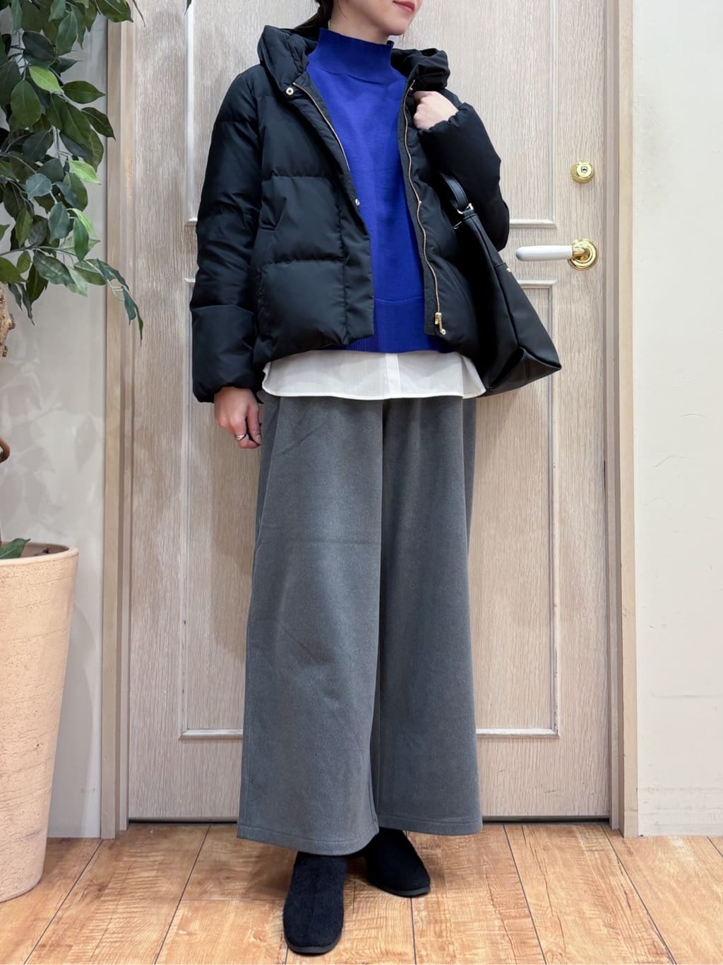 なみさんの「SHOO･LA･RUE｜【撥水/洗える】ショートフーディーダウン」を使ったコーディネート