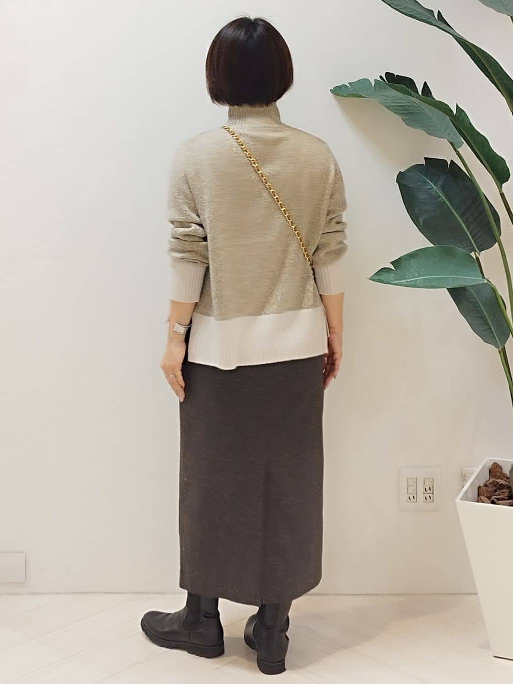 s u g iさんの「UNTITLED｜【8色展開/洗える】ウールカシミヤ ハイネックニット」を使ったコーディネート