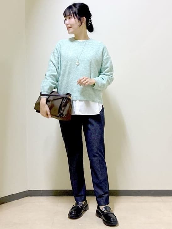  beni_gingerさんの「Reflect｜【重ね着でも一枚着でも◎】ドッキングジャージトップス」を使ったコーディネート