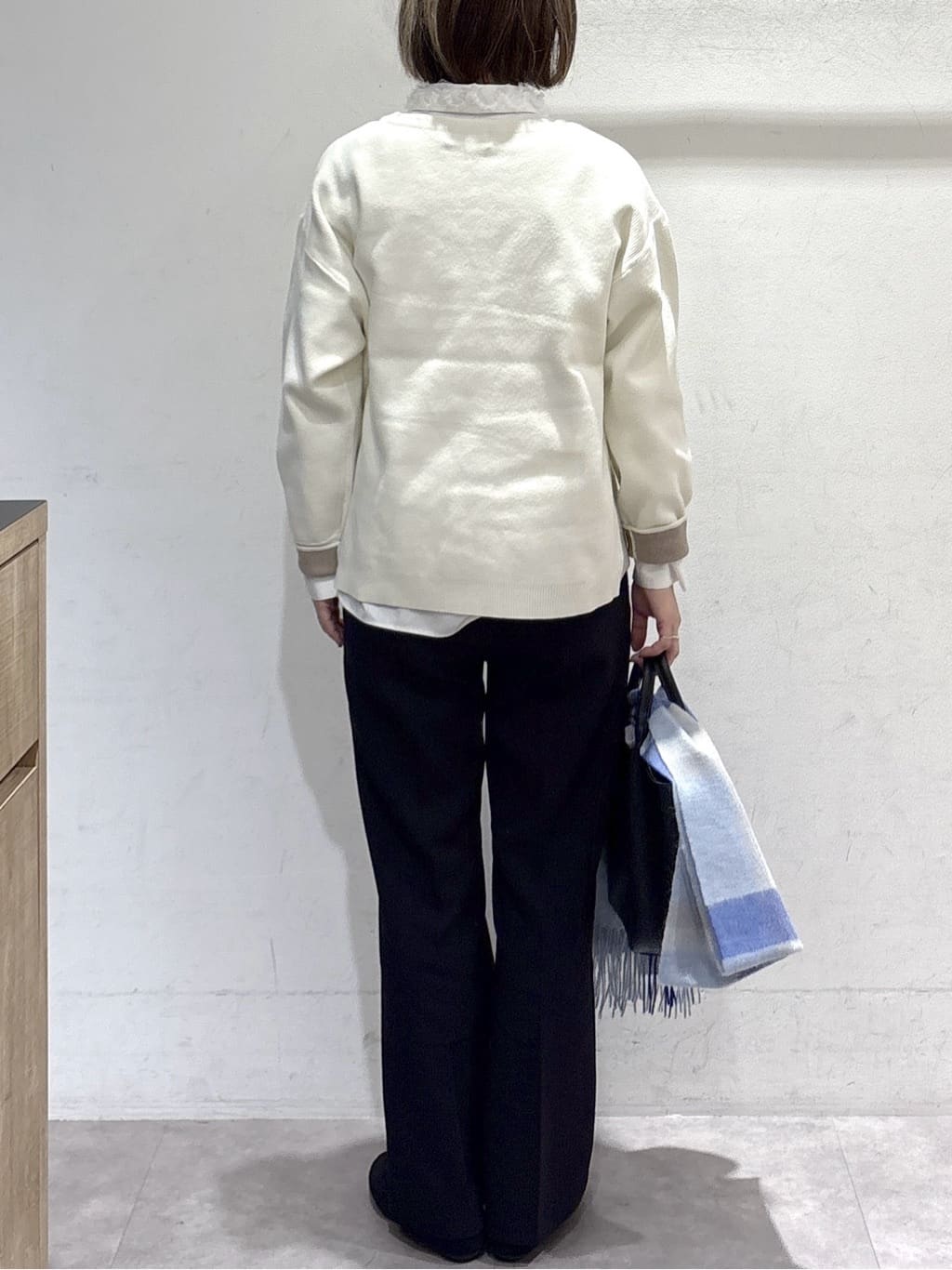 たけねぇさんの「OPAQUE.CLIP｜サイド編地切替ニットトップス／セットアップ対応【洗濯機OK】」を使ったコーディネート