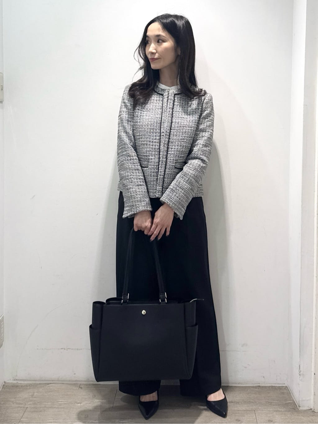 yuicciさんの「OPAQUE.CLIP｜《通勤対応》 コットンツイードジャケット」を使ったコーディネート