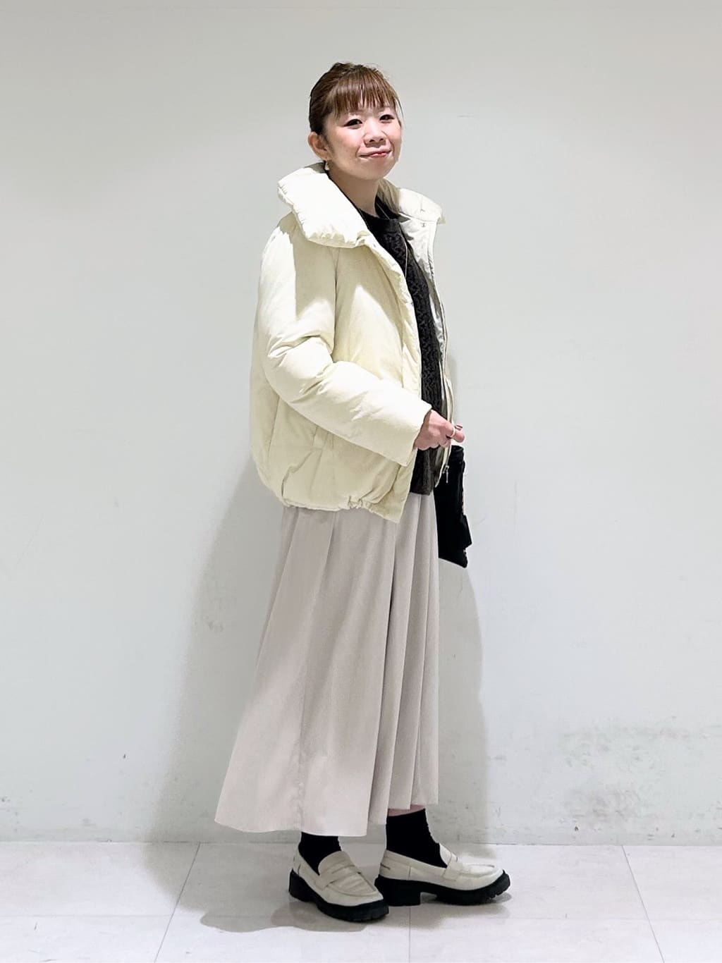 tsuyuさんの「INDIVI｜◆アニマルハラコ ポシェット」を使ったコーディネート