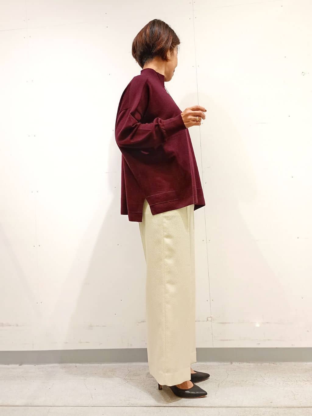 Kさんの「INDIVI｜【超軽量／蓄熱】ライトパフチェスターコート」を使ったコーディネート