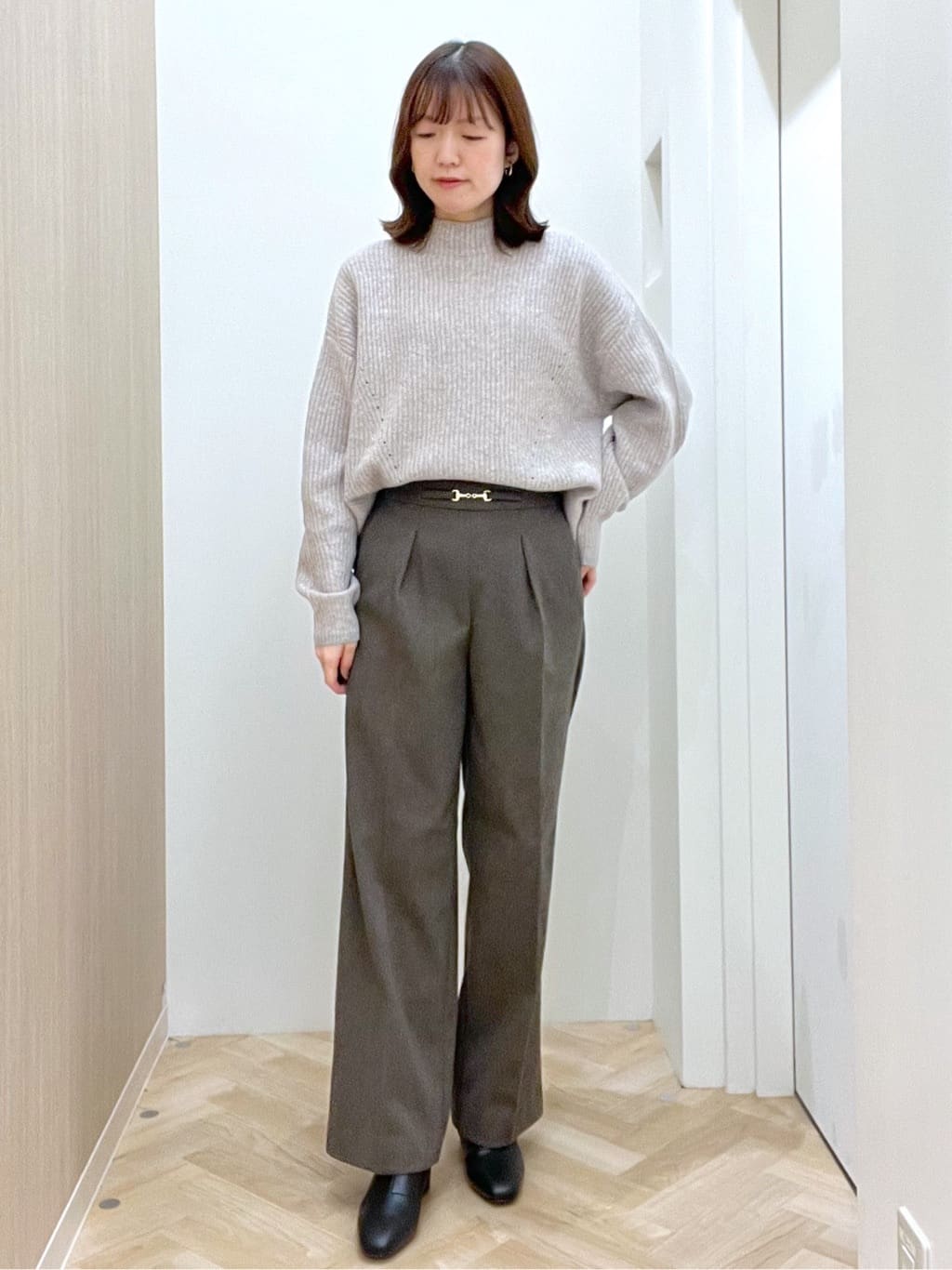  おまつさんの「grove｜【名品アウター／800FP・多機能】つつまれダウンショート」を使ったコーディネート
