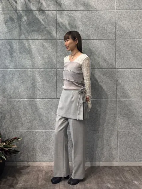 layered skirt pants（フルレングスパンツ） | CODE A（コードエー