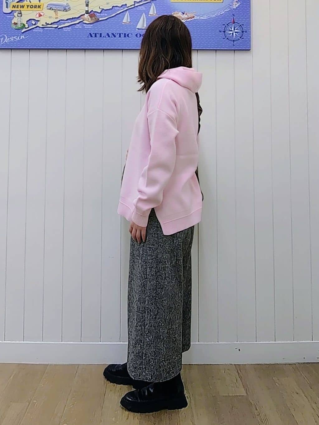 itoさんの「Dessin｜【洗える／体型カバー】ちょうどいいニットパーカ」を使ったコーディネート