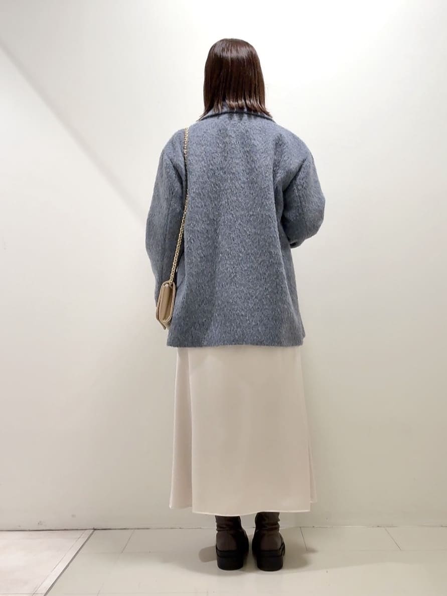 YUIさんの「UNTITLED｜【エレガントジャケット/アウター】イタリアンシャギーPコート」を使ったコーディネート