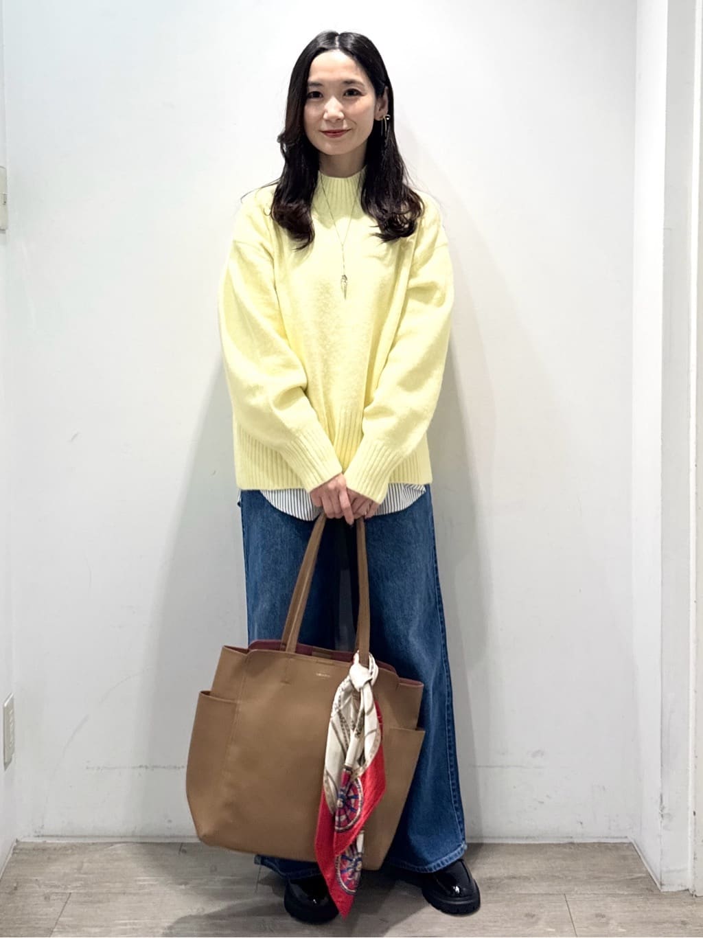 yuicciさんの「OPAQUE.CLIP｜ふわふわハイネックニット【洗濯機OK】」を使ったコーディネート