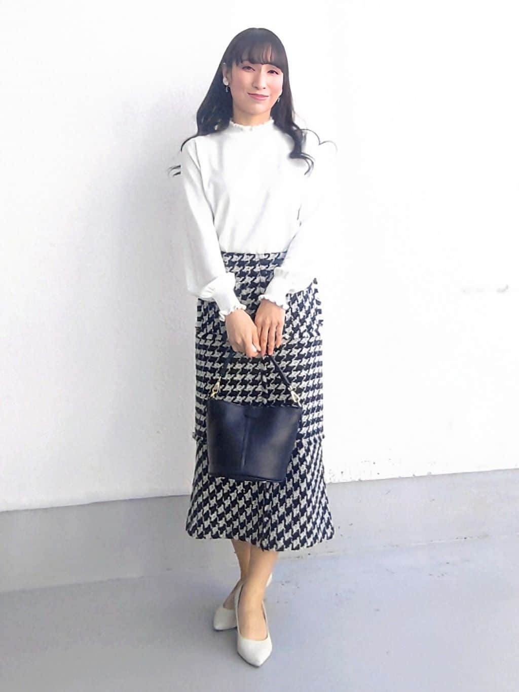 keinaさんの「SunaUna｜【COLLECTION LINE】ツイードラッフルジャケット」を使ったコーディネート