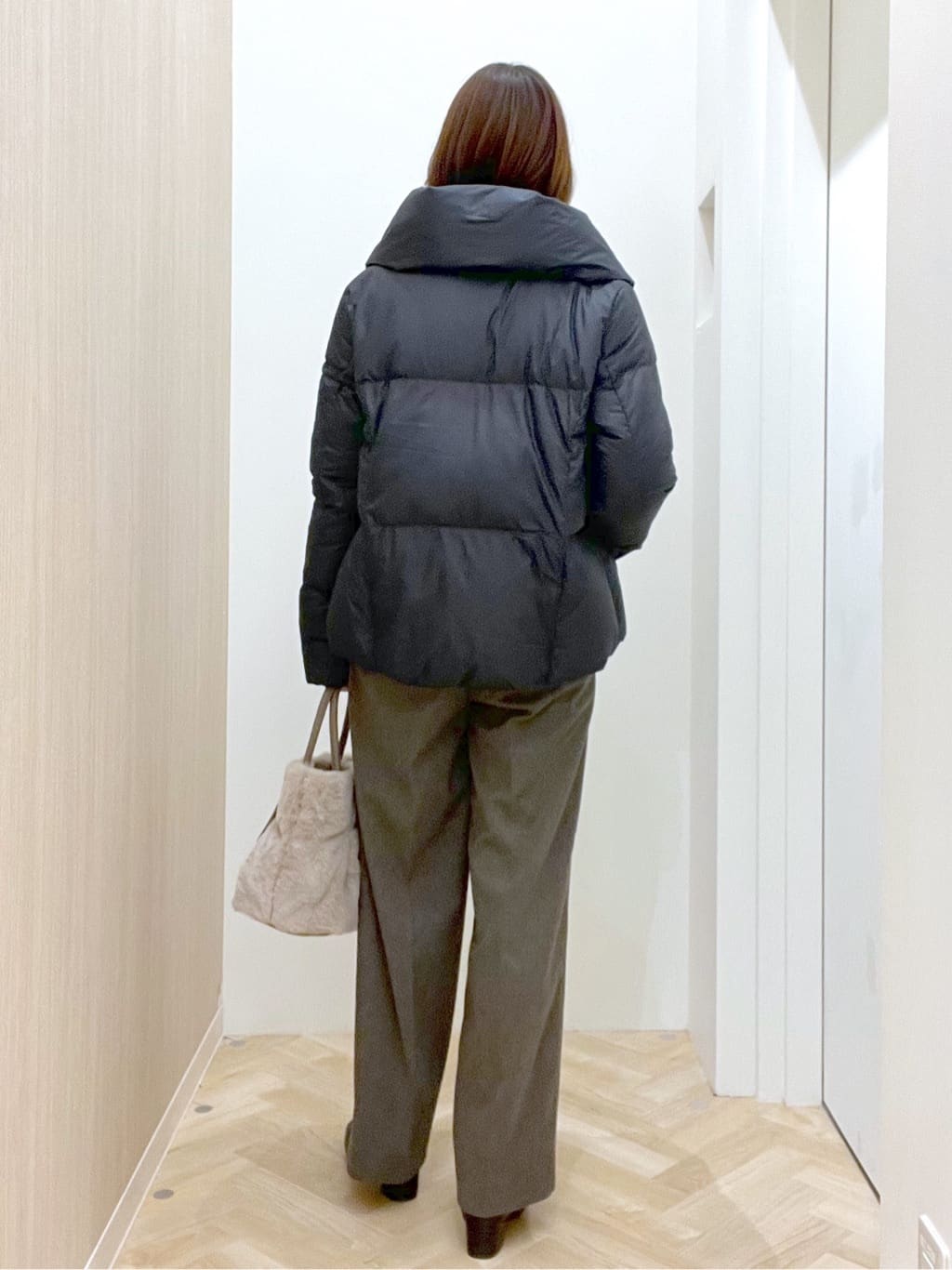  おまつさんの「grove｜【名品アウター／800FP・多機能】つつまれダウンショート」を使ったコーディネート
