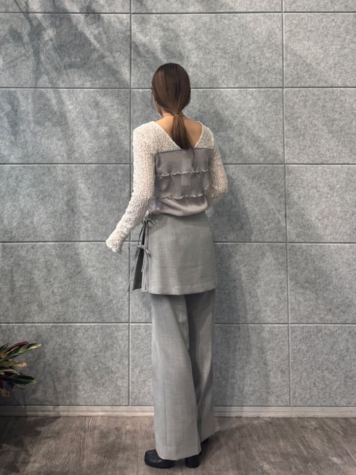 designer yukaさんの「CODE A｜layered skirt pants」を使ったコーディネート