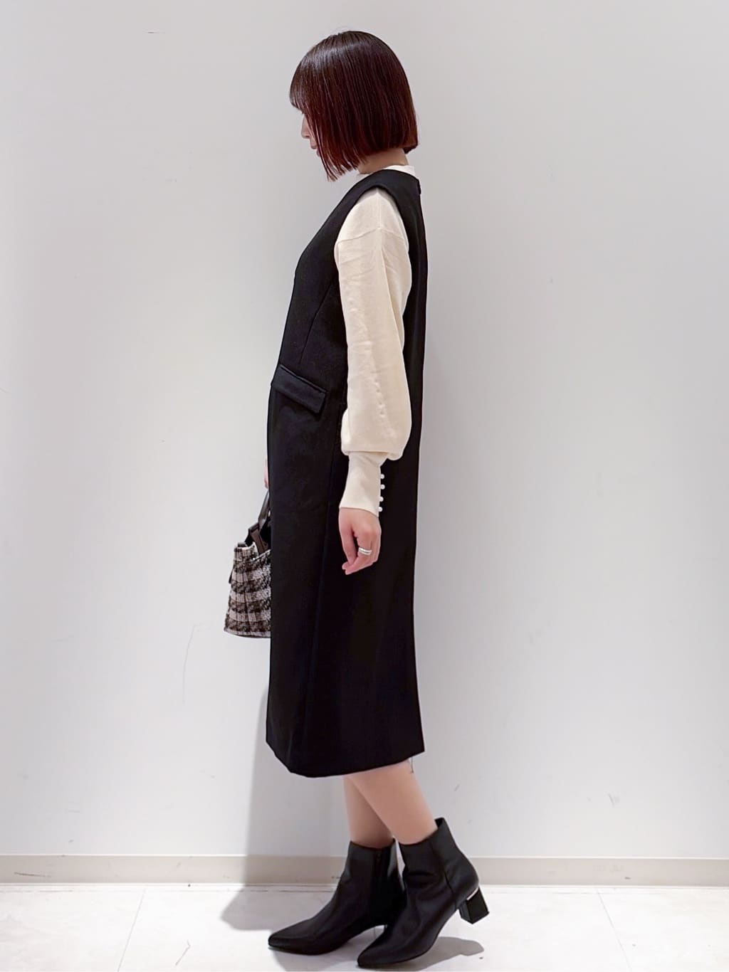 yurinaさんの「index｜キーネックジャンスカ【洗濯機OK／防シワ／イージーアイロン】」を使ったコーディネート