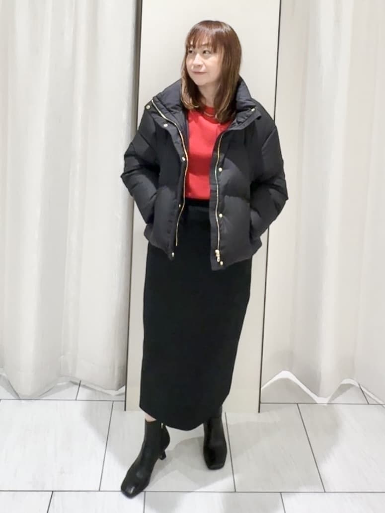 ʏᴜᴋɪᴋᴏさんの「UNTITLED｜【トレンド/撥水機能/防寒】ショートダウンコート」を使ったコーディネート