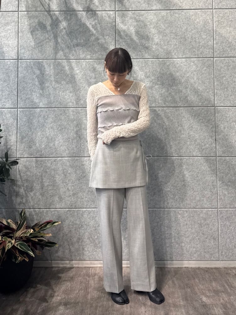 designer yukaさんの「CODE A｜layered skirt pants」を使ったコーディネート