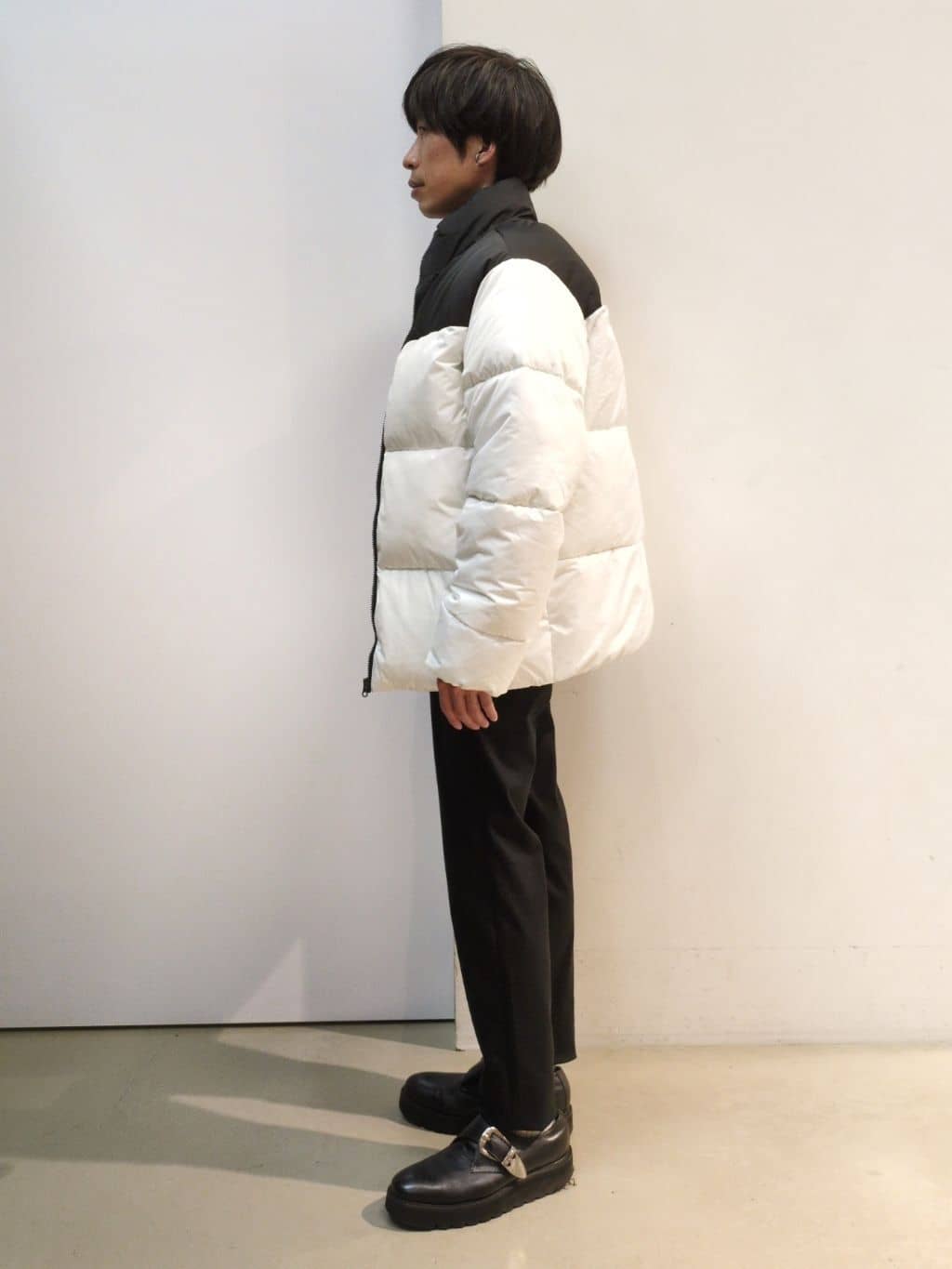 takeさんの「THE SHOP TK｜【撥水/洗濯機可】寒い季節でも快適 中綿スタンドブルゾン」を使ったコーディネート