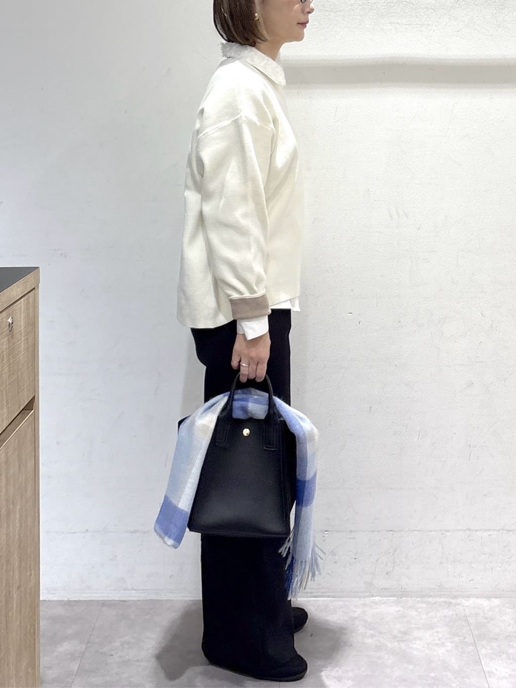 たけねぇさんの「OPAQUE.CLIP｜サイド編地切替ニットトップス／セットアップ対応【洗濯機OK】」を使ったコーディネート