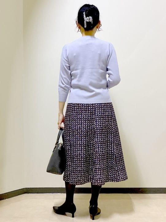  beni_gingerさんの「Reflect｜【選べる5色／アンサンブル可】クルーネックカーディガン」を使ったコーディネート