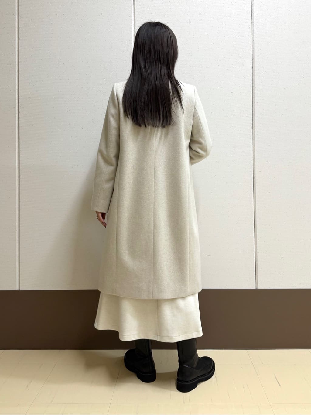 mamiさんの「INDIVI｜【洗える／ラメ／意匠感】ミックスブークレニット」を使ったコーディネート